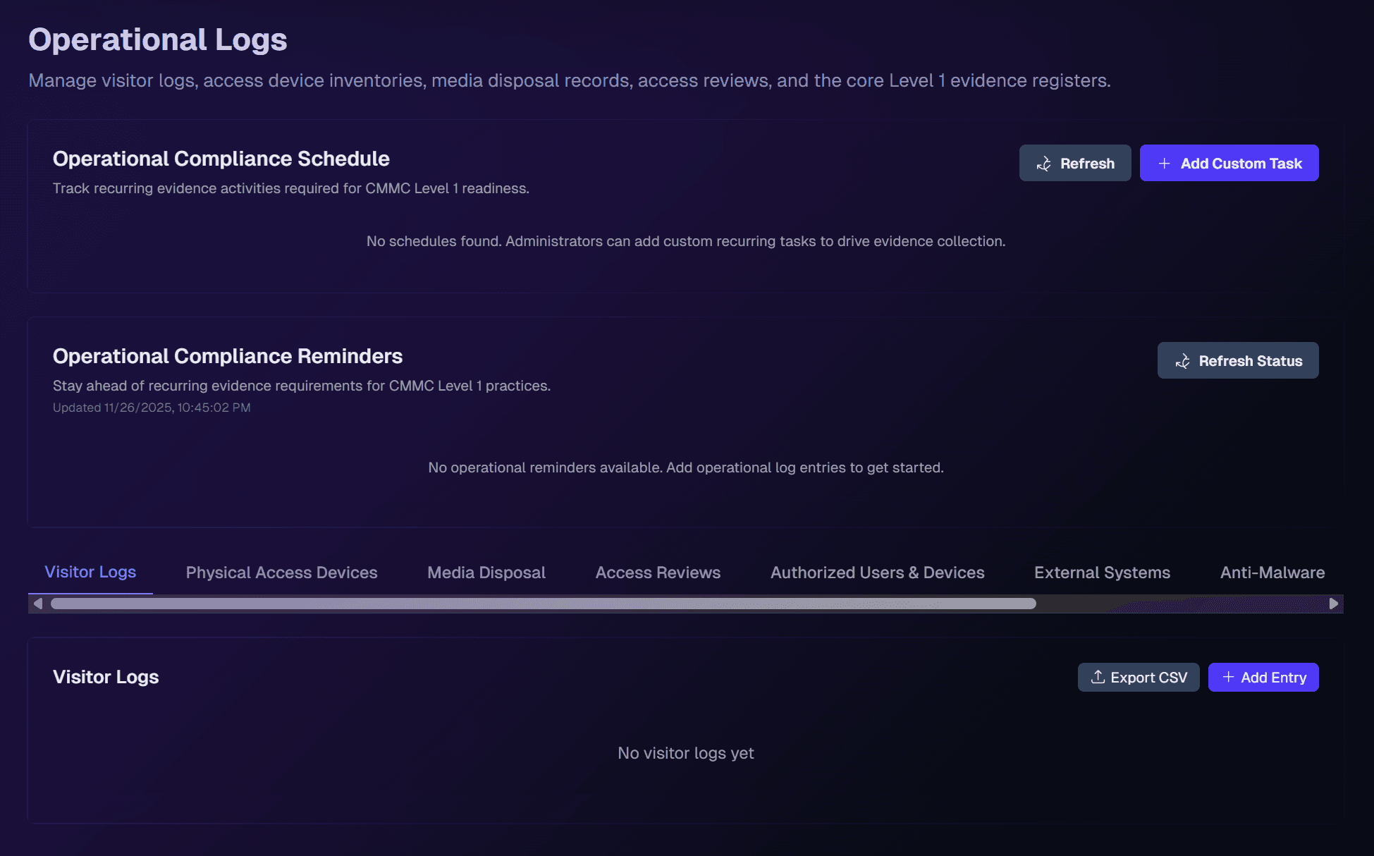Unified evidence vault and operations